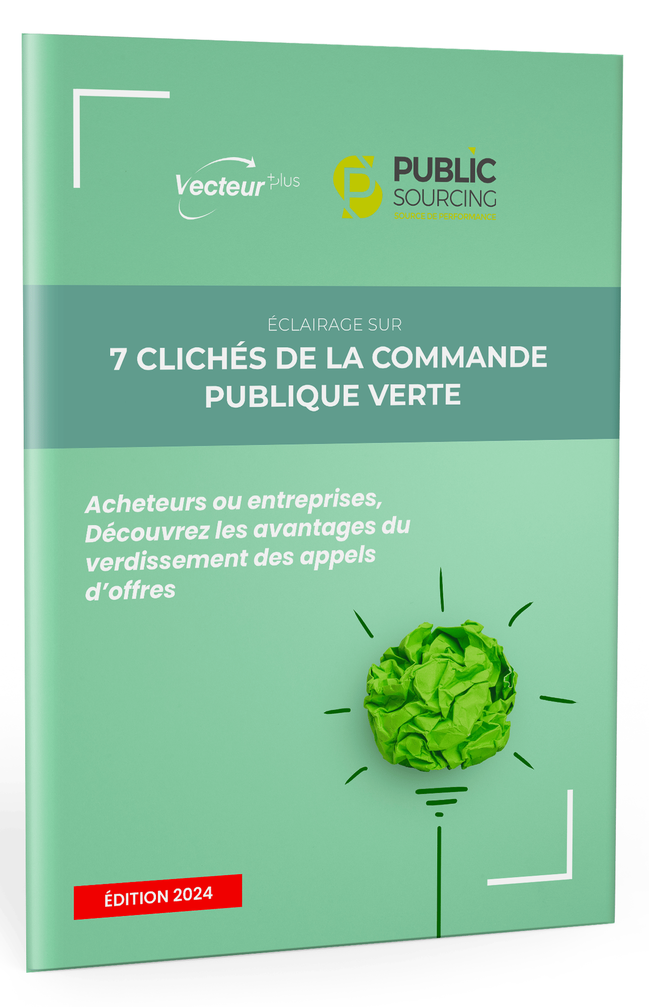 image de la couverture du livre blanc 'Eclairage sur 7 clichés de la commande publique verte'