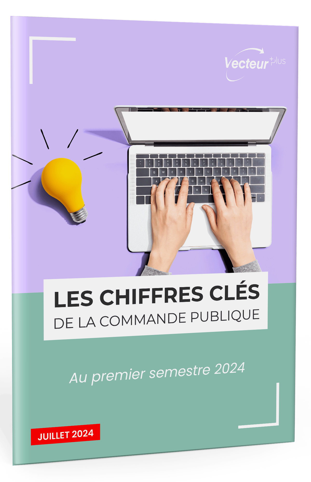 Image de la couverture de l'infographie 'Commande publique : les chiffres clés du 1er semestre 2024'