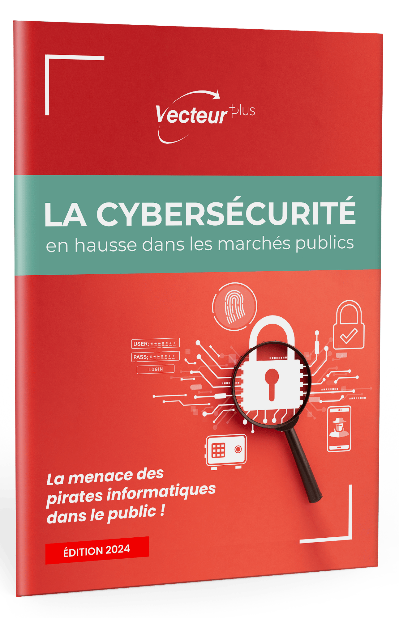 Image de la couverture du livre blanc 'La cybersécurité en hausse dans les marchés publics'