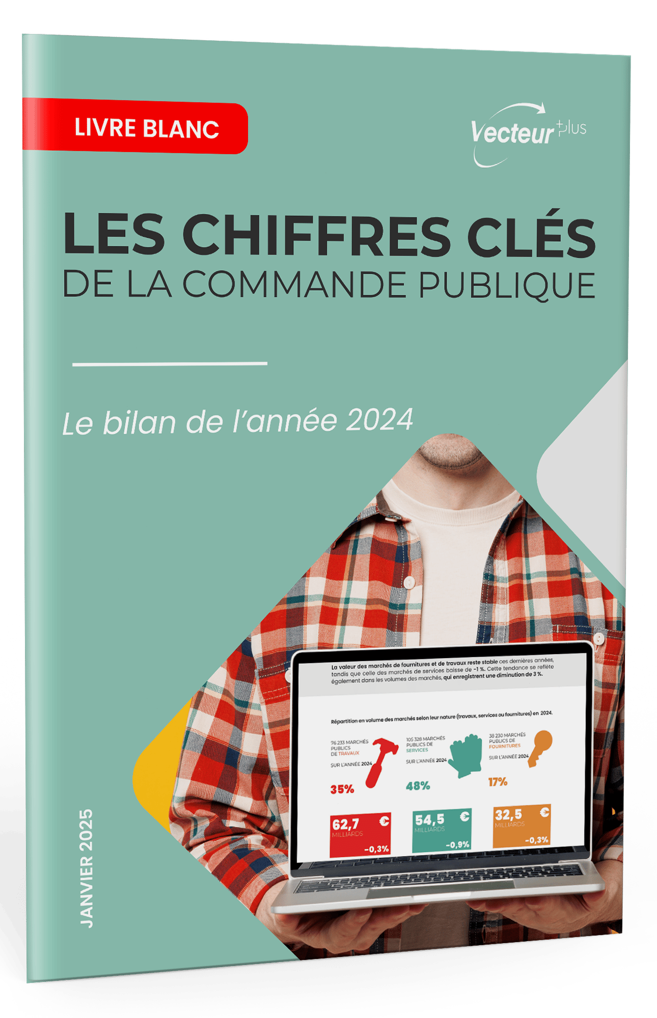 image de la couverture de l'infographie 'Bilan de la commande publique 2024'